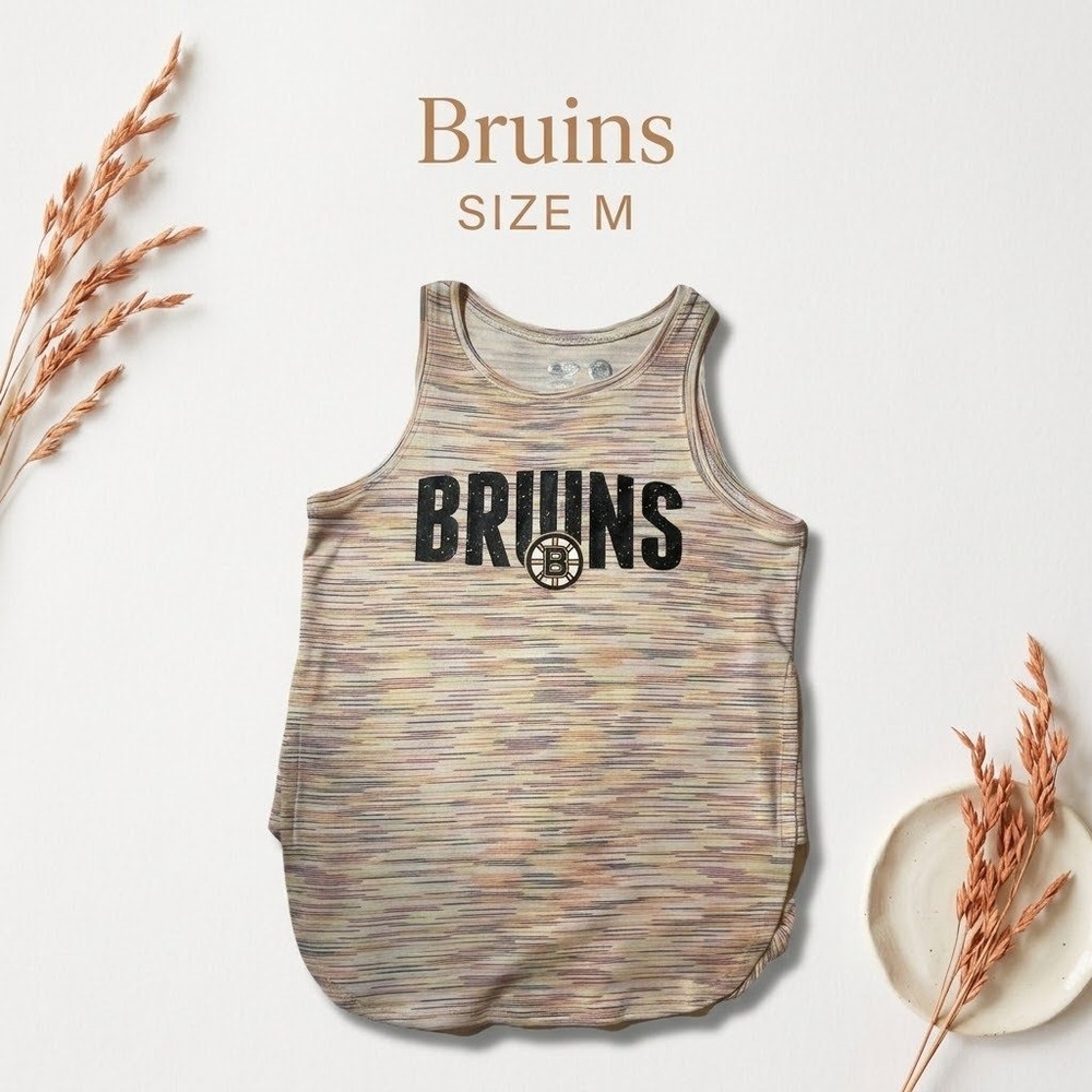 Concepts Sport NHL Boston Bruins Space Dye Tank Top Womens Medium Gorpcore